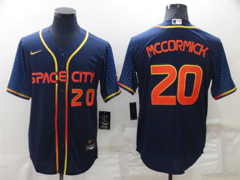 Men Houston Astros #20 Mccormick Blue City Edition Game Nike 2022 MLB Jersey